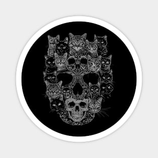 Cat Skull Figures Magnet